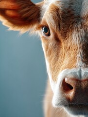 Cow Face Close Up View