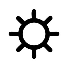 Obraz premium gear icon for settings, customization, and system configuration flat stroke icon for apps and websites 