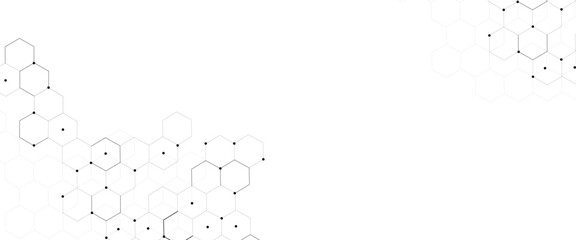Vectors Geometric abstract background with simple Hexagon elements. Vector illustration for medicine, technology or science design