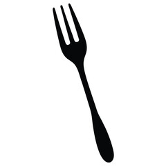 Camouflage Fork Silhouette Vector – Creative Cutlery and Kitchen Tool Illustration
