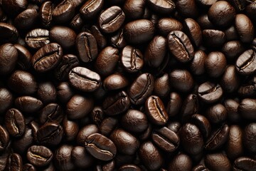 Fototapeta premium Close up of roasted coffee beans