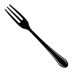 Camouflage Fork Silhouette Vector – Creative Cutlery and Kitchen Tool Illustration