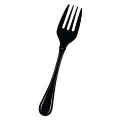 Camouflage Fork Silhouette Vector – Creative Cutlery and Kitchen Tool Illustration