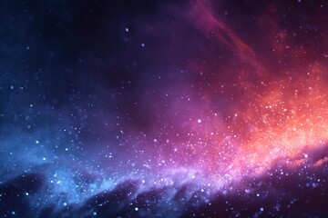 Fototapeta premium Colorful Abstract Nebula with Stars