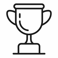 trophy cup isolated on white