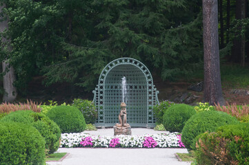Fototapeta premium The mount historic gardens in lenox massachusetts