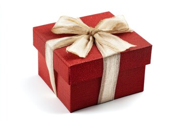 Obraz premium Red Gift Box with Bow