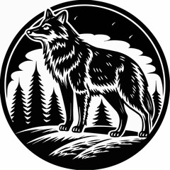 wolf howling wolf