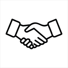 handshake icon vector illustration