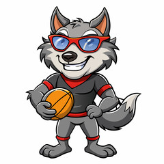 wolf rugby mascot
