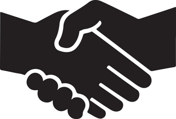 Handshake vector icon isolated illustration