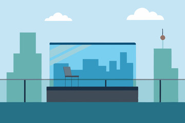 city skyline and city