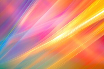 Obraz premium 夕暮れ時の空のように多彩な色の流れが交差する美しい様子。