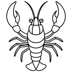 Elegant Lobster One-Line Vector Design