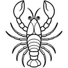 Elegant Lobster One-Line Vector Design