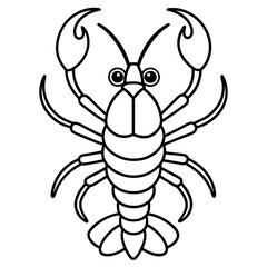 Elegant Lobster One-Line Vector Design