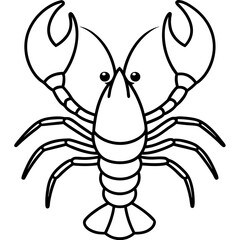 Elegant Lobster One-Line Vector Design