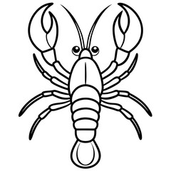 Elegant Lobster One-Line Vector Design