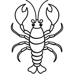 Elegant Lobster One-Line Vector Design
