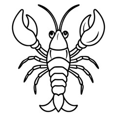 Elegant Lobster One-Line Vector Design