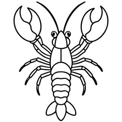 Elegant Lobster One-Line Vector Design