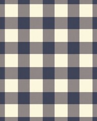 Fine Woven Tartan Design in Beige, Red-Brown, and White