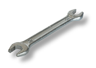 Shiny wrench that fits 10 and 8 mm bolts