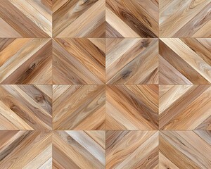 Geometric Wood Floor Design