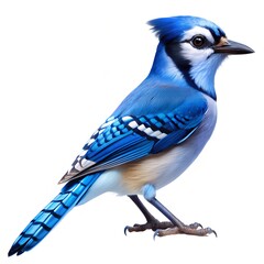 blue jay isolated on white background