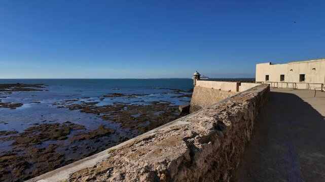 Castillo de Santa Catalina, a historical landmark in Cadiz