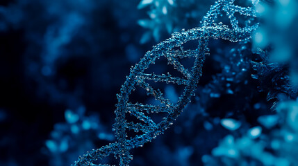DNA helix structure science medical biology genetic code molecule research healthcare background abstract blue