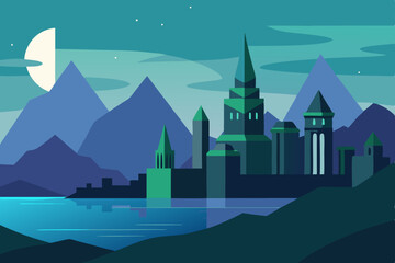 castle in the mountains