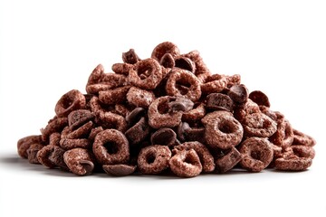 Obraz premium Chocolate Cereal Pile with Chocolate Chips