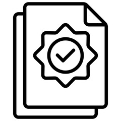 Validation, Approved Document with Check Mark Icon