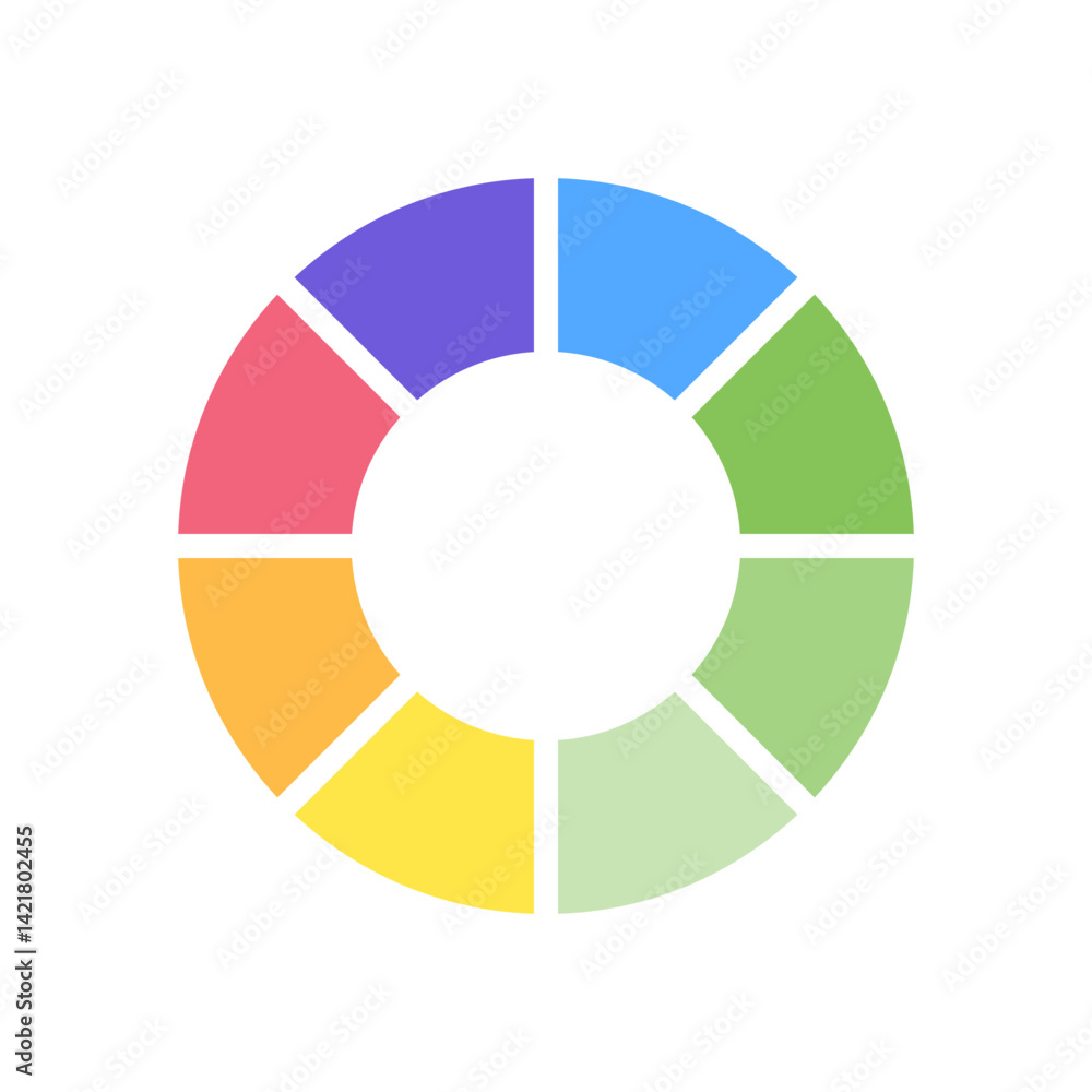 Poster colorful circle loader icon. symbol of reload, refresh, loading, recycle and repeat. interconnecting