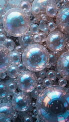 Naklejka premium Mesmerizing Abstract Background of Shiny, Colorful Spheres
