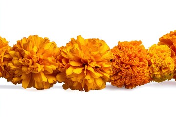 Marigold Flower Garland, Yellow Flowers