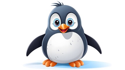 Obraz premium Professional Cartoon Penguin Vector Illustration for Commercial Use