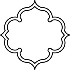 vector illustration of a decorative frame