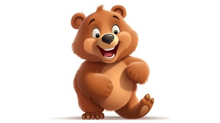 Fototapeta premium Professional Funny Cartoon Bear Stock Vector Illustration for Creative Projects