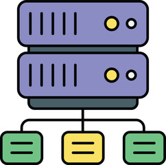 Networking Vector Color outline Icons and Illustrations Pack 