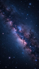 Obraz premium Stunning Vertical View of the Milky Way Galaxy