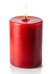 red burning candle