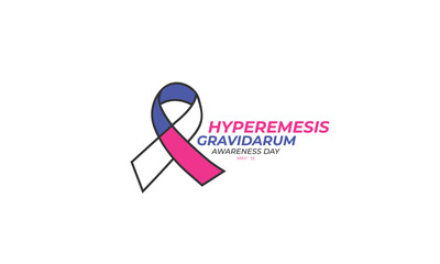 Hyperemesis Gravidarum awareness day. background, banner, card, poster, template. Vector illustration.