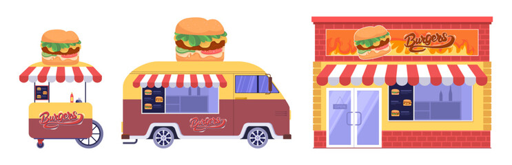 49 - Food shop track cart