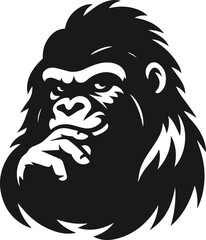 Gorilla vector silhouette