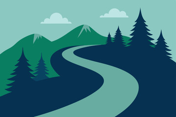 road in the mountains