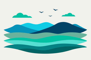 Fototapeta premium sea landscape with sea