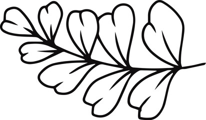 black and white flower vector