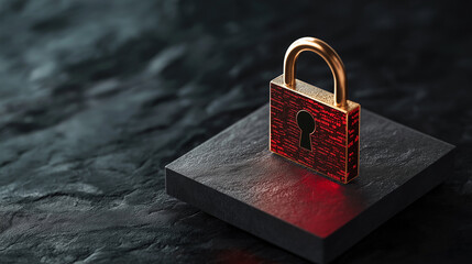 Fototapeta premium Cybersecurity threats and regulations safeguarding digital assets in a risky environment